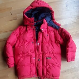 Ralph Lauren boys winter coat sz 6, red